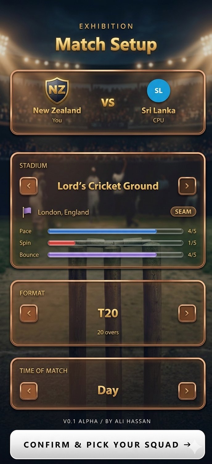 Match Setup
