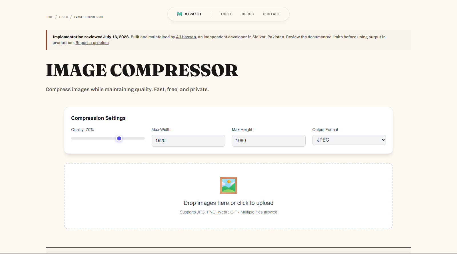 Image Compressor